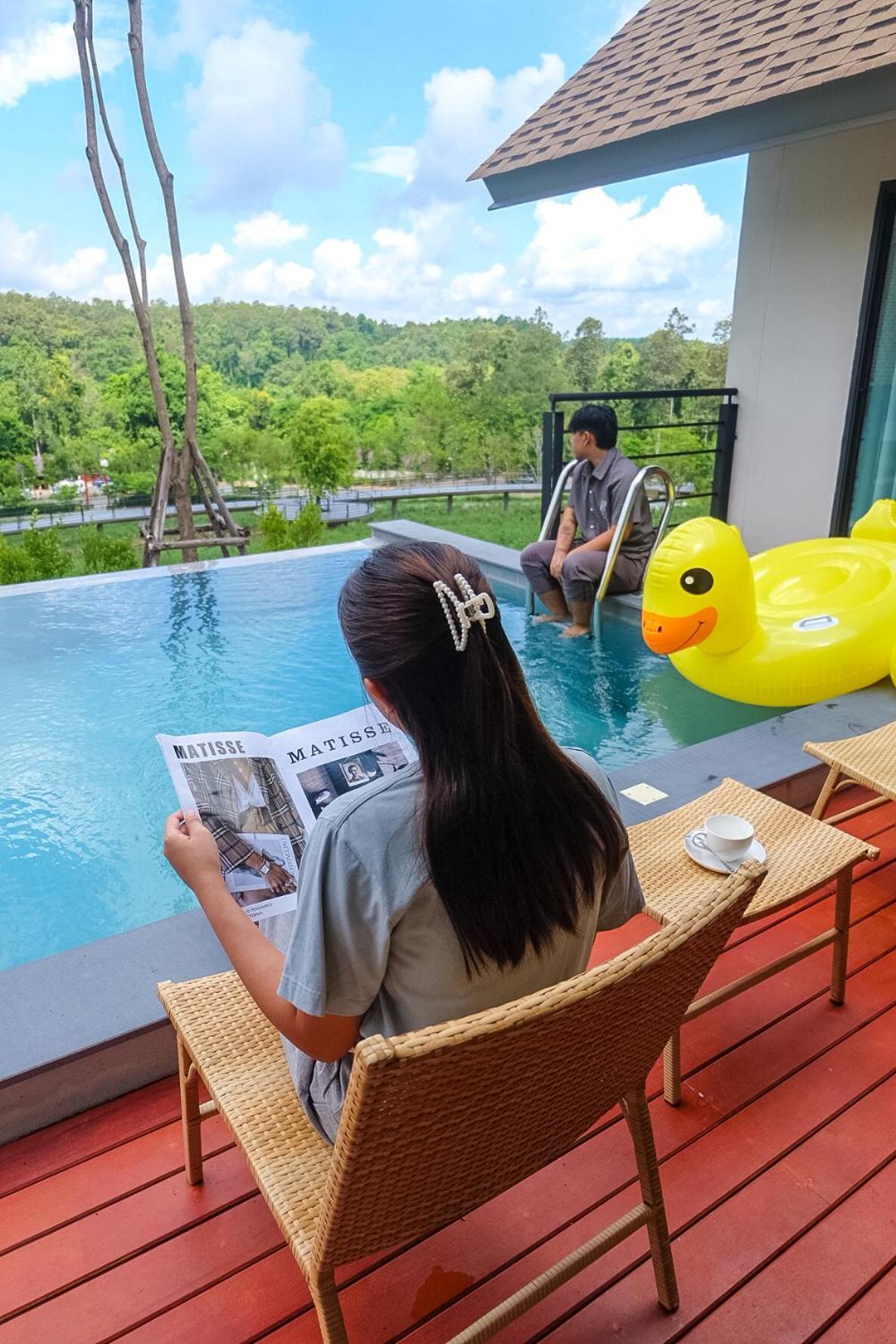 Passa ผัสสะ Tea Plantation @Mae On Hotel Ban Huai Kaeo Bagian luar foto